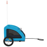 Pet Bike Trailer Blue Oxford Fabric and Iron 93960