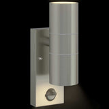 Outdoor Wall Lights 2 pcs Silver 7 x 10 x 22 cm Stainless steel 4005994