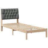 Bed Frame with Upholstered Headboard Brown 80 x 200 cm 878850