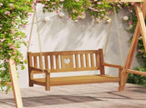 Garden Swing Bench Natural 110 x 56 x 58 cm Solid Acacia Wood 42028093