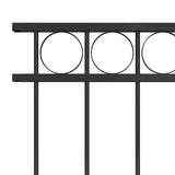 Fence Panel ASSEN Steel 1.7x0.8 m Black 146316