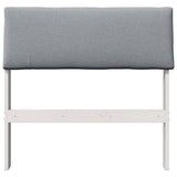 Upholstered Headboard Light Grey 80 cm Solid Pine Wood 879148