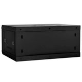Network Cabinet with Storage Black 60 x 35 x 28 cm Steel 42017632