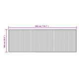 Rug Rectangular Black100x300 cm Bamboo 376948