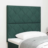 Headboard Height Adjustable Dark green 100 cm Velvet 3337909