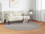Area Rugs Round LUGO Cream and Taupe 120 CM Polyester 42022710