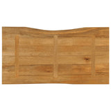 Table Top 100x60x3.8 cm Live Edge Solid Wood Mango 370790
