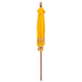 Balinese Parasol Yellow 215 x 215 x 260 cm Cotton and Wood 42006461