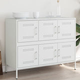 ZNTS Sideboard White 100.5x39x79 cm Steel 843101