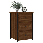 ZNTS Bedside Cabinet Brown Oak 40x36x60 cm Engineered Wood 826001