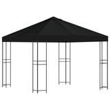 Gazebo 3 x 3 m Black Polyester and Steel 190 gsm 900334