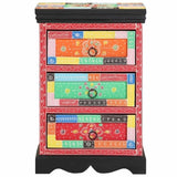 Drawer Cabinet Multicolour 40 x 40 x 60 cm Solid Mango Wood 4017569