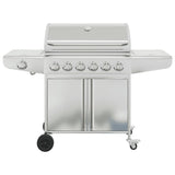 Gas BBQ Grill with 7 Burners Silver Stainless Steel 3214257
