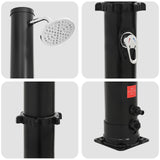 Solar Shower with Shower Head and Faucet 20 L Black 42039809