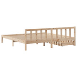 Bed Frame without Mattress 180x200 cm Super King Solid Wood Pine 3301481