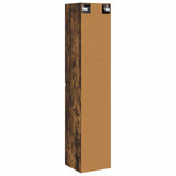 Wall-mounted Bathroom Cabinet Smoked Oak 33 x 34.5 x 160 cm 890517