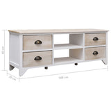 TV Cabinet 108x30x40 cm Solid Paulownia Wood 338520