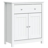 Bathroom Cabinet BERG White 69.5x34x80 cm Solid Wood Pine 358542
