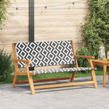 Garden Furniture Black and White 122 x 78 x 73 cm 367822