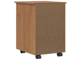 Rolling Cabinet with Drawers CORONA Honey Brown 42040541