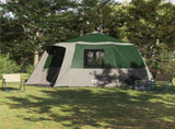 Cabin Tent 12-Person Green and White 405 x 405 x 273 cm 42001098