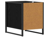 Bedside Table 2 pcs Black Oak 39.5 x 30 x 50 cm Engineered Wood 886655