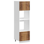 Oven Cabinets 2 pcs Kalmar Old Wood Engineered Wood 3315039
