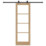 Sliding Door ORKDAL Natural and Black 73.5 x 211 cm 3332017
