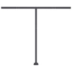 ZNTS Freestanding Manual Retractable Awning 350x250 cm Cream 3069717
