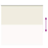 Roller Blind Blackout Off White 165x130 cm Fabric Width 161.6 cm Polyester 4011635