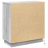 LED Sideboard Grey Sonoma 71 x 34.5 x 75 cm Engineered Wood 869655