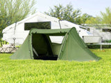 3 Man Camping Tent with Living Area and 2 Bedrooms, 3000mm Waterproof Family Tent with Sewn-in T3398P349077