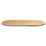 Table Top 120x60x2 cm Solid Wood Oak Oval 4009063