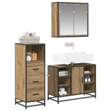 Bathroom Furniture Set 3 pcs Artisan Oak Engineered Wood 3402525