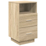 ZNTS Bedside Cabinets 2 pcs with 2 Drawers Sonoma Oak 36x36x68 cm 858583