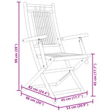 Folding Garden Chairs 6 pcs 53x66x99 cm Bamboo 3278515