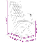 ZNTS 5 Piece Garden Dining Set Bamboo 3278529