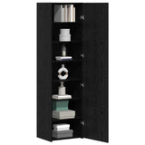 Highboard 2 pcs Black Oak 50 x 42.5 x 185 cm 3365587