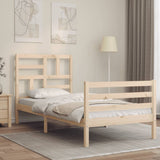 Bed Frame without Mattress 90x200 cm Solid Wood 3194881