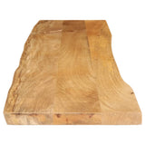 Table Top 160x40x3.8 cm Live Edge Solid Wood Mango 370736