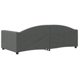 Day Bed without Mattress Dark Grey 90x190 cm Single Fabric 354125