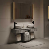Bathroom Cabinet Set 4 pcs Grey Sonoma Engineered Wood 3406268