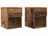 Bed Cabinet 2 pcs Old Wood 29 x 31.5 x 49 cm Engineered Wood 8001110