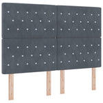ZNTS Bed Frame Dark Grey 140x190 cm Velvet 3344874