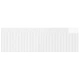 Wall-Mounted Headboard ALKMAAR High Gloss White Engineered Wood 896289