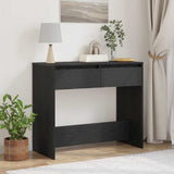 Console Table Black Oak 89x41x76.5 cm Engineered Wood 862081