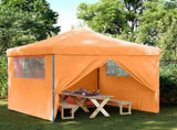 Party Tent Folding Orange 292 x 292 x 315 cm Oxford Fabric 42023573
