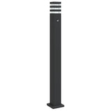 ZNTS Outdoor Floor Lamp with Sensor Black 110 cm Aluminium 4006403