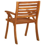Garden Chair Set of 6 Brown Solid acacia wood Standard Durable 3075173