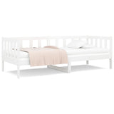 ZNTS Day Bed without Mattress White 90x190cm Solid Wood Pine 814645